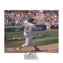 Jose Canseco Autographed Oakland Athletics 8x10 Photo - BAS (Swinging)