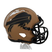 Josh Allen Autographed Buffalo Bills 2023 Salute to Service Mini Football Helmet - BAS