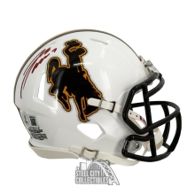 Josh Allen Autographed Wyoming Speed Mini Football Helmet - BAS