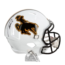Josh Allen Autographed Wyoming Speed Replica Full Size Football Helmet - BAS