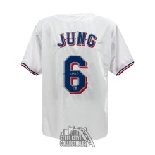 Josh Jung Autographed Texas Custom White Baseball Jersey - BAS