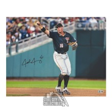 Josh Jung Autographed Texas Tech 16x20 Baseball Photo - BAS