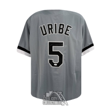 Juan Uribe Autographed Chicago Custom Gray Baseball Jersey - JSA