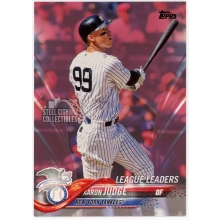 Aaron Judge 2018 Topps Series 1 League Leaders Mother's Day Pink Card #193 8/50
