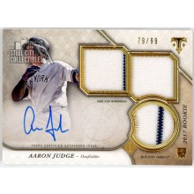 Aaron Judge 2017 Topps Triple Threads Rookie Jersey Autograph Card #RPA-AJ 79/99