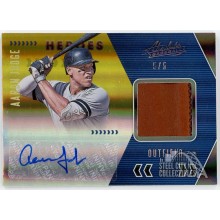Aaron Judge 2020 Panini Absolute Heroes Glove Autograph Card #AHS-AJ 5/5