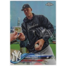 Aaron Judge 2018 Topps Chrome Hoodie Variation Refractor Card #1