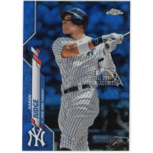 Aaron Judge 2020 Topps Chrome Blue Wave Refractor Card #50 75/75