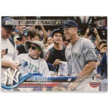 Aaron Judge 2018 Topps Opening Day Stadium Signatures Variation SP Card #SS-AJ