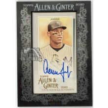 Aaron Judge 2020 Topps Allen & Ginter Mini Framed Autograph Card #MA-AJ 25/25