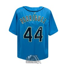Julio Rodriguez Autographed Seattle Custom Blue Baseball Jersey - JSA (White Outline)