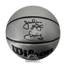 Julius Erving Dr J Autographed Wilson Platinum Basketball - JSA