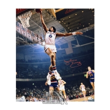 Julius Erving Autographed Philadelphia 76ers 16x20 Photo - JSA (Red Ink)
