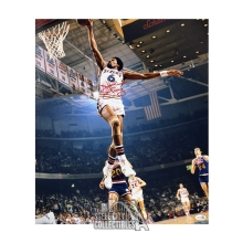 Julius Erving Autographed Philadelphia 76ers 16x20 Photo - JSA (Signed On Body)