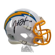 Justin Herbert Autographed Los Angeles Speed Mini Football Helmet - Fanatics