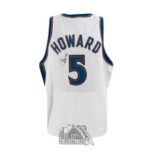 Juwan Howard Autographed Game Used Washington Wizards 1997-98 Home Basketball Jersey - JSA / Grey Flannel LOA