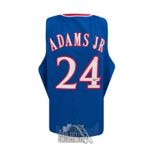 KJ Adams Jr Autographed Kansas Custom Blue Basketball Jersey - PSA/DNA
