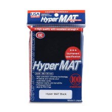 KMC Hyper Matte Sleeves USA Pack Black 100ct