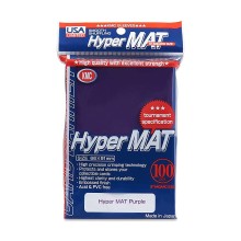 KMC Hyper Matte Sleeves USA Pack Purple 100ct