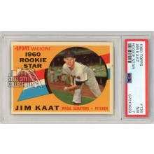 Jim Kaat 1960 Topps Baseball Rookie Card #136 PSA 7