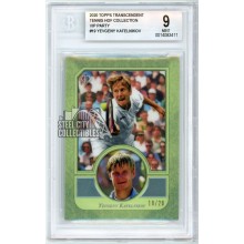 Yevgeny Kafelnikov 2020 Topps Transcendent Tennis VIP Green Card #19 /20 BGS 9
