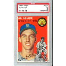 Al Kaline 1954 Topps Rookie Card #201 PSA 5 EX