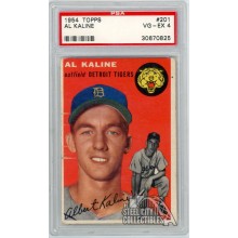 Al Kaline 1954 Topps Rookie Card #201 PSA 4 VG-EX