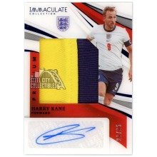 Harry Kane 2021-22 Panini Immaculate Premium Patch Autograph Card #PR-HK 21/25