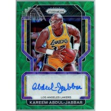 Kareem Abdul-Jabbar 2021-22 Panini Prizm Green Prizm Autograph Card #SG-KAJ 5/8