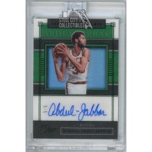 Kareem Abdul-Jabbar 2019-20 Panini One And One 1st Team Green Autograph Card 5/5
