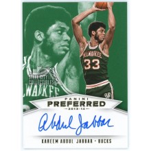 Kareem Abdul-Jabbar 2013-14 Panini Preferred Autograph Card #504 3/5