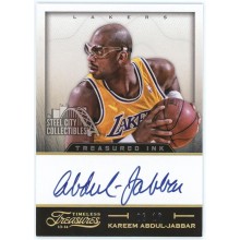 Kareem Abdul-Jabbar 2013-14 Panini Timeless Treasures Autograph Card #10 06/10