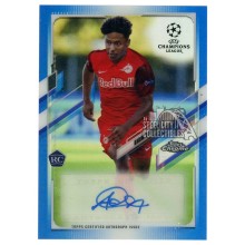 Karim Adeyemi 2020-21 Topps Chrome UEFA Champions League Blue Refractor Autograph Rookie Card #CA-KA 131/150