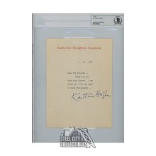Katharine Hepburn Autographed 1987 Letter - BAS