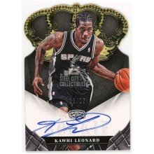 Kawhi Leonard 2012-13 Panini Preferred Crown Royale Gold Rookie Auto #401 13/25