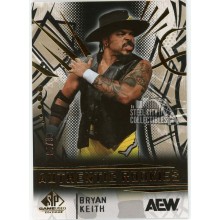 Bryan Keith 2025 Upper Deck AEW SP Game Used Authentic Rookies Gold Card #94 4/99