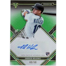 Jarred Kelenic 2021 Topps Triple Threads Green Rookie Autograph Card #RAC-JK 43/50