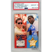 Jim Kelly Magic Johnson 1993 SkyBox Impact Autograph Card #1 PSA/DNA 10