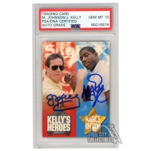Jim Kelly Magic Johnson 1993 SkyBox Impact Autograph Card #1 PSA/DNA 10