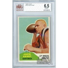 Jack Kemp 1960 Fleer Rookie Card #124 BVG 6.5 EX-MT+