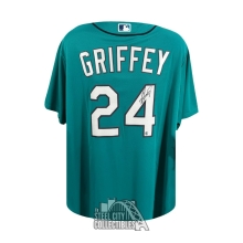 Ken Griffey Jr Autographed Seattle Mariners Nike Teal Baseball Jersey - BAS