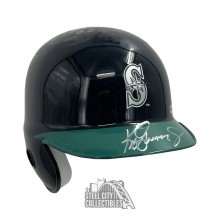Ken Griffey Jr Autographed Seattle Mini Baseball Helmet - UDA