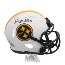 Kenny Pickett Autographed Pittsburgh Lunar Eclipse Mini Football Helmet - BAS