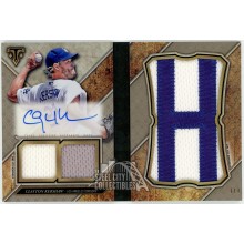 Clayton Kershaw 2017 Topps Triple Threads Booklet Patch Auto Card #LPAR-CK 1/3