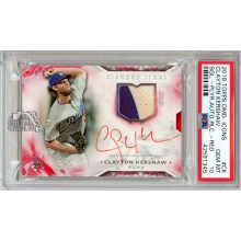 Clayton Kershaw 2018 Topps Diamond Icons Patch Autograph Card #THLAR-CK 5/5 PSA 10