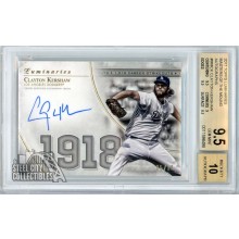 Clayton Kershaw 2017 Topps Luminaries Masters of the Mound Autograph Card #MM-CK 5/15 BGS 9.5