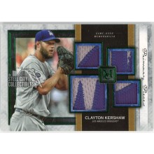 Clayton Kershaw 2020 Topps Museum Primary Pieces Quad Patch Card #SPQR-CK 1/1