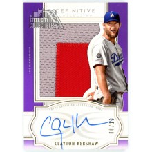 Clayton Kershaw 2020 Topps Definitive Purple Patch Autograph Card #ARC-CK 08/10