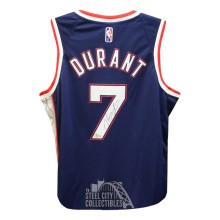 Kevin Durant Autographed New Jersey Nike Navy Basketball Jersey - BAS