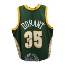 Kevin Durant Autographed Seattle Mitchell & Ness Green Basketball Jersey -  BAS